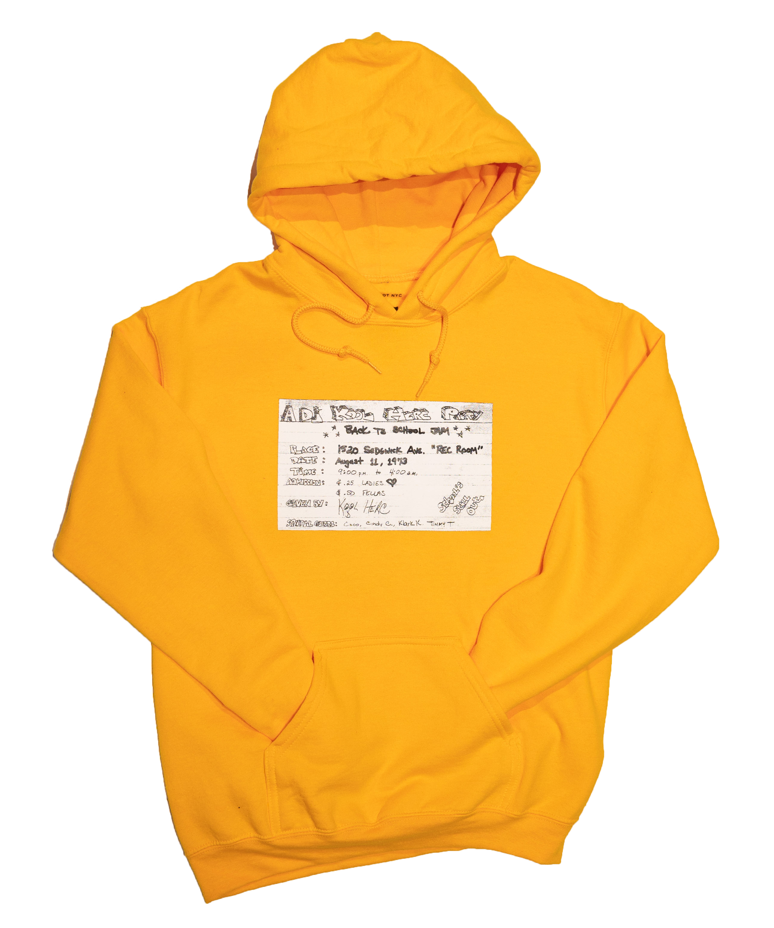 EXCLUSIVE 50th Anniversary of Hip Hop Hoodie Gold