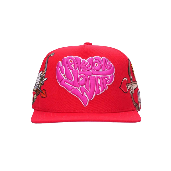 Make Love, Not War (Red) Snapback