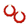 Harlem Hoopz: Faux Leather Hoop Earrings
