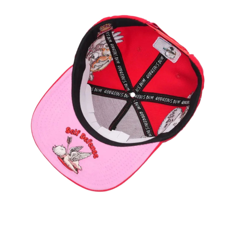 "Love You Forever" Snapback Hat – Red & Pink