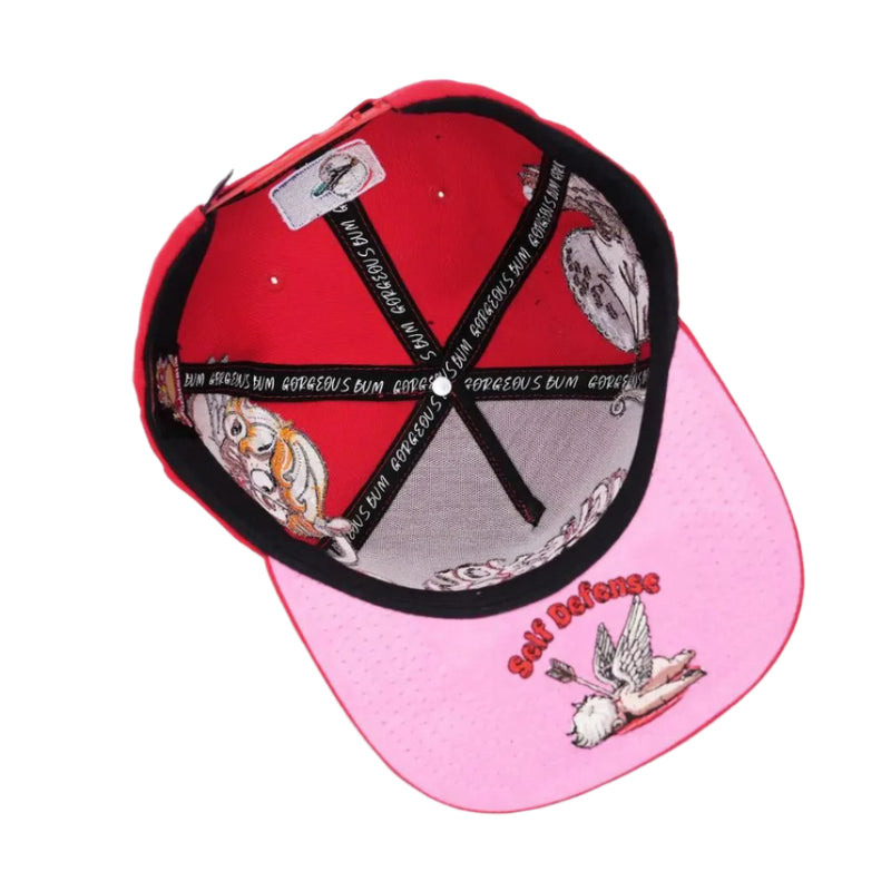 "Love You Forever" Snapback Hat – Red & Black