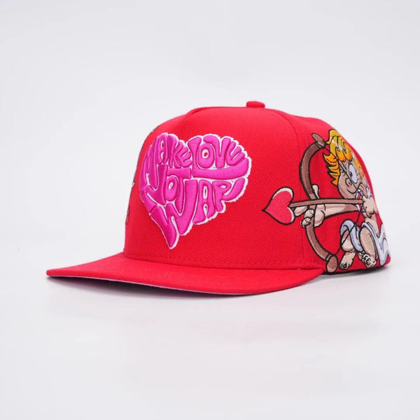 Make Love, Not War (Red) Snapback