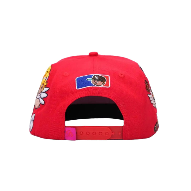 "Love You Forever" Snapback Hat – Red & Pink