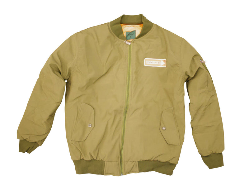 BROOKLYN Chenille Embroider Patch Bomber Jacket