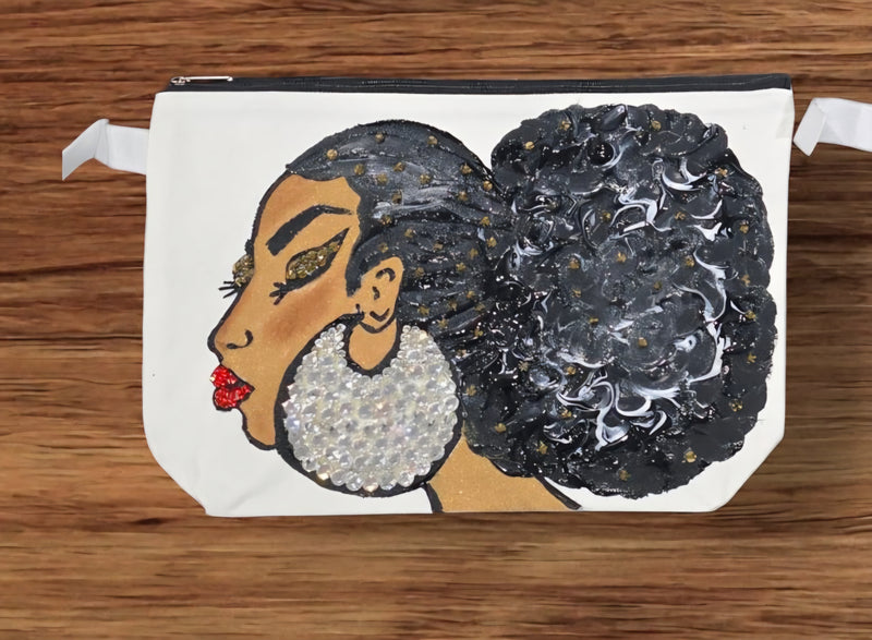 PPP Artwork: Hand Painted MakeUp Pouch