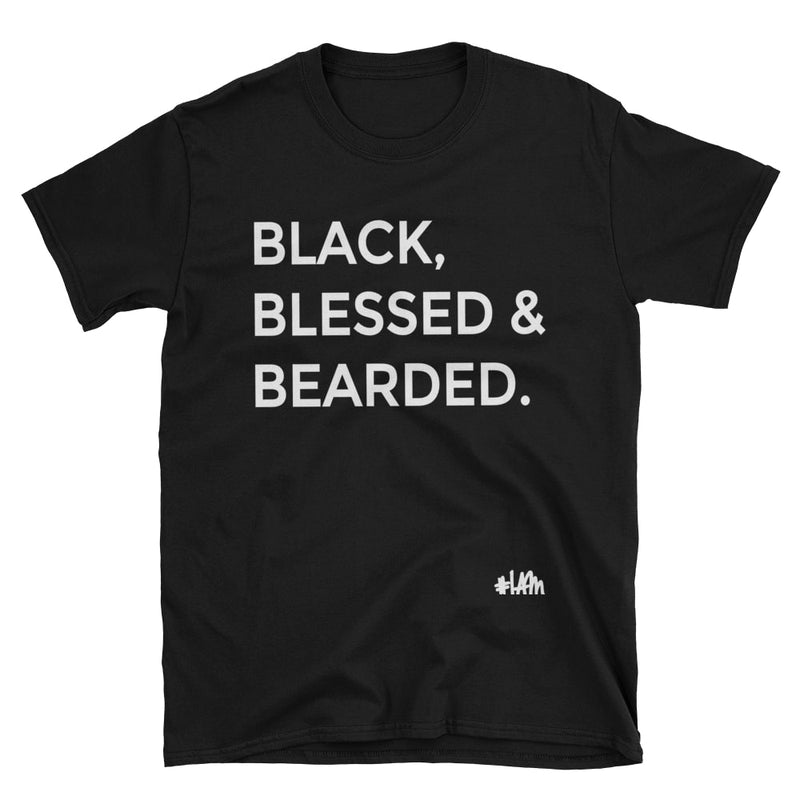YES I AM | BLACK, BLESSED & BEARDED TEE - DA SPOT NYC