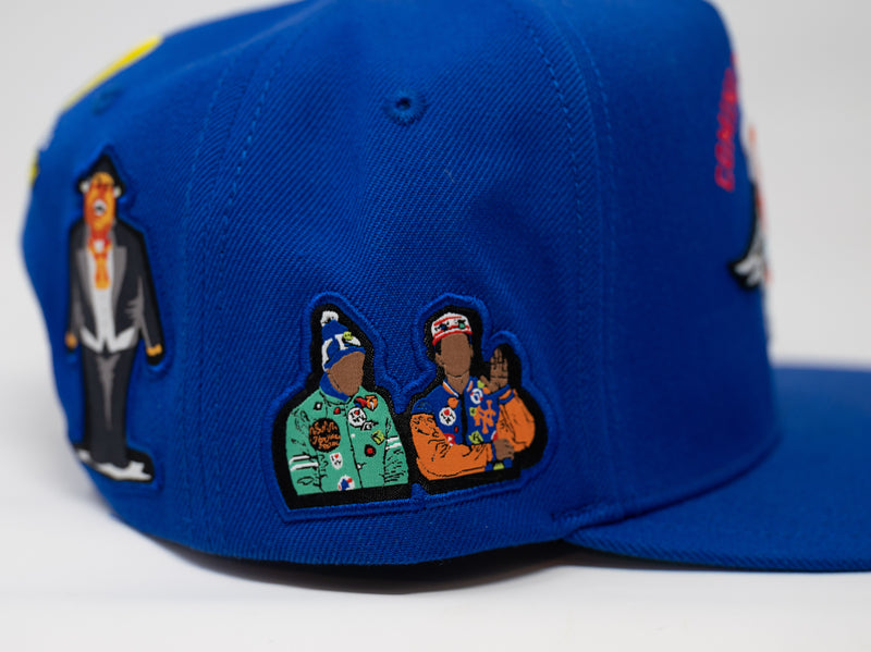 New Era, Accessories, New Era Cap Nba Ny Knicks Royal Blue Orange Spotted  59fifty Hat